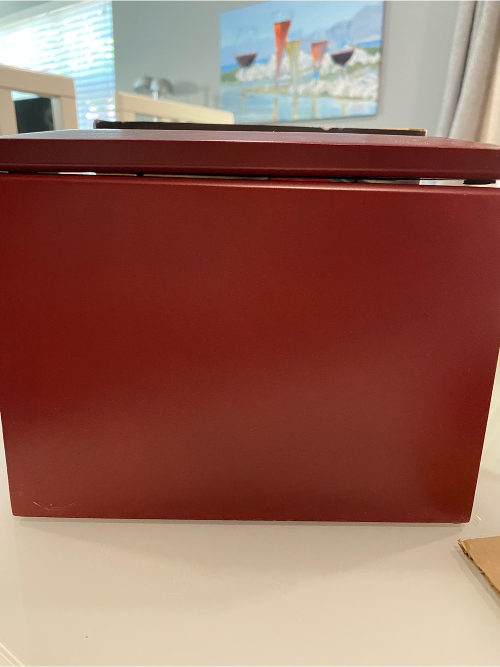 Studio Red Photo Keeper Memory Box with Display Lid - Picture 3 of 5